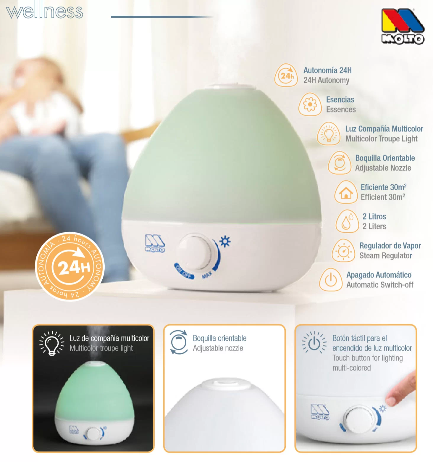 HUMIDIFICADOR MOLTO