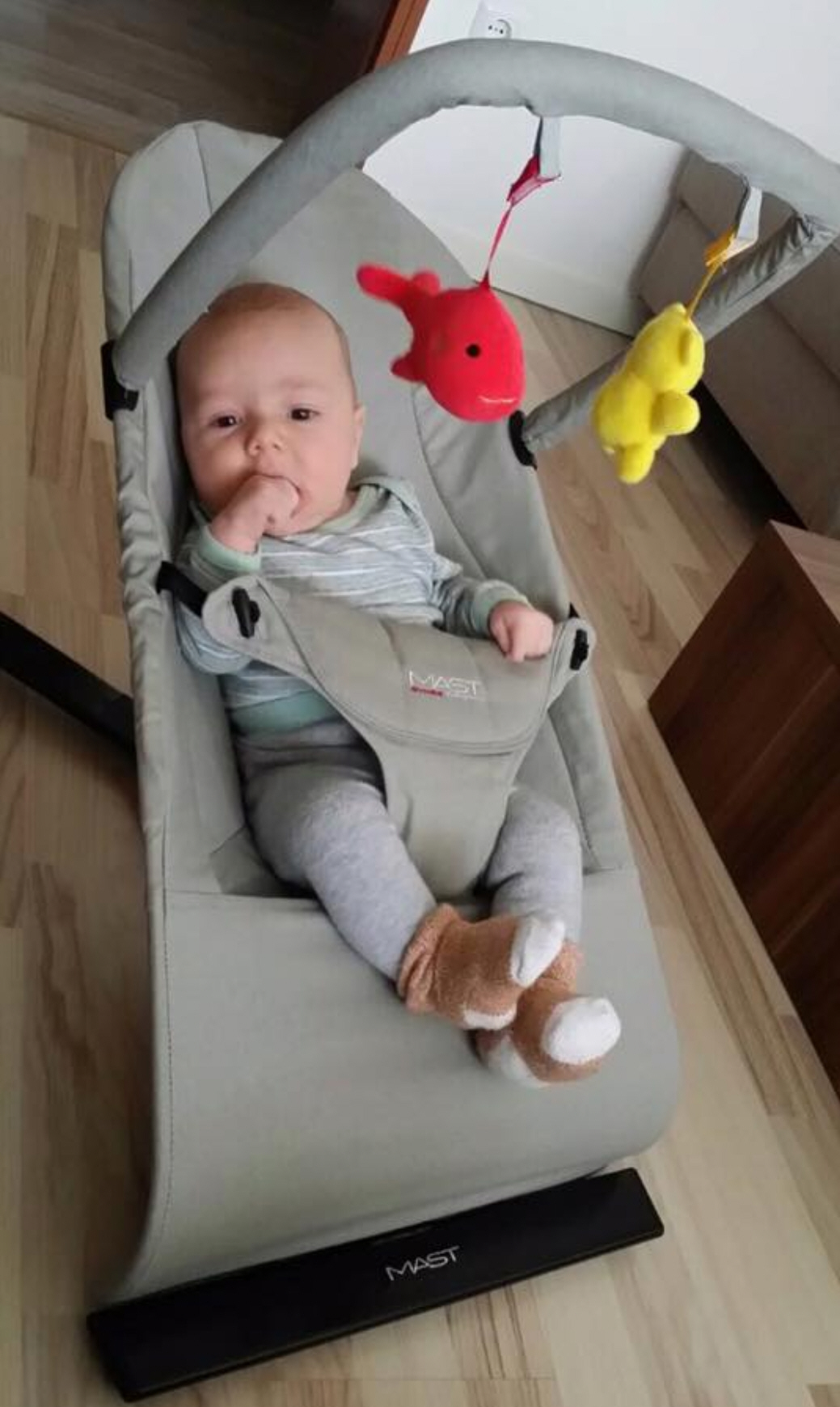 hamaca mast con bebe arco de juegos