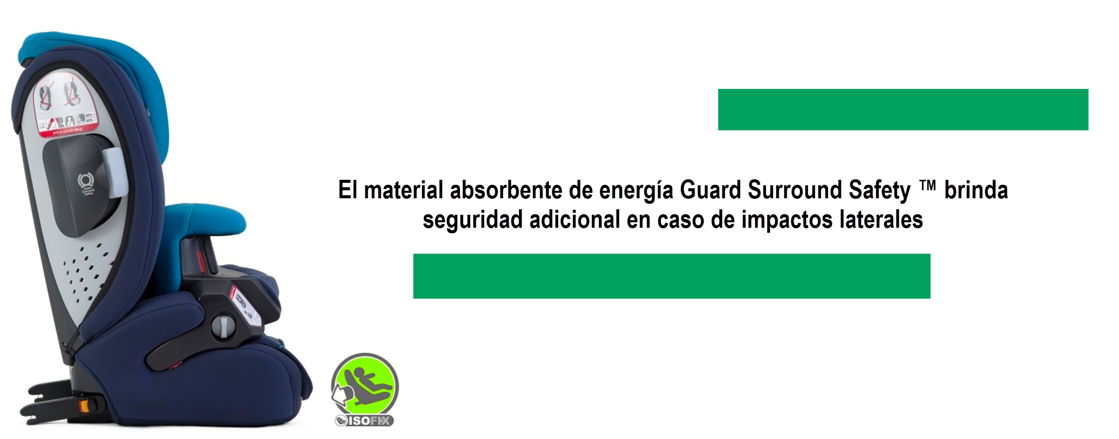 El material absorbente de energía Guard Surround Safety brinda seguridad adicional