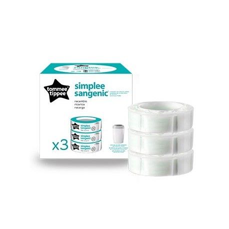 Recambio pañales Sangenic Tommee Tippee 3 uds