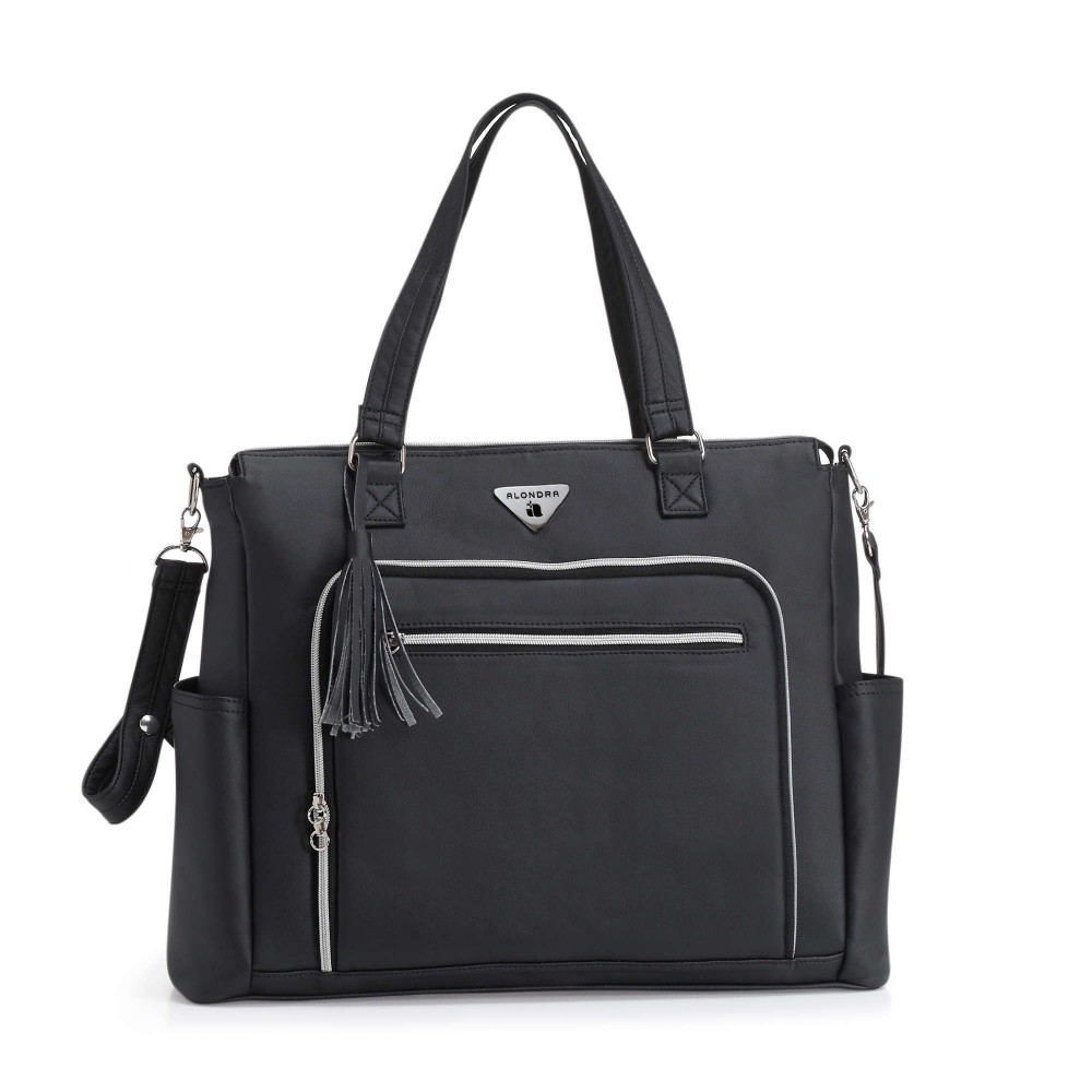 BOLSO MATERNAL ALONDRA POLIPIEL NEGRO